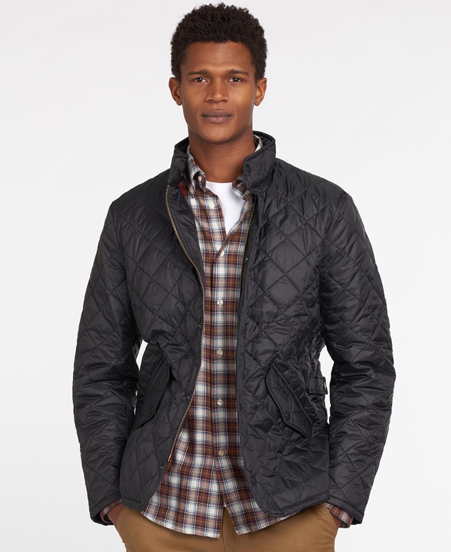 Black Men's Barbour Flyweight Chelsea Quilted Jackets | MQGP-13957