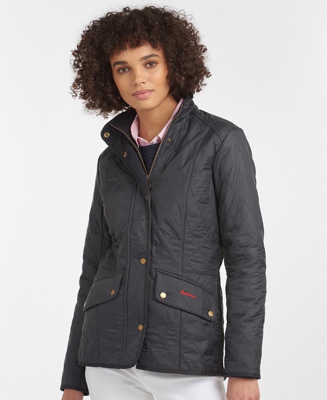 Black Women's Barbour Jacke Cavalry Polarquilt Quilted Jackets | HSRF-95281