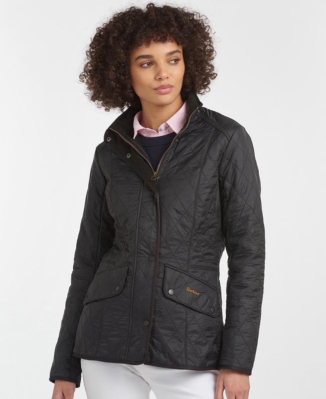 Black Women's Barbour Steppjacke Cavalry Polarquilt Quilted Jackets | ZEOU-13857