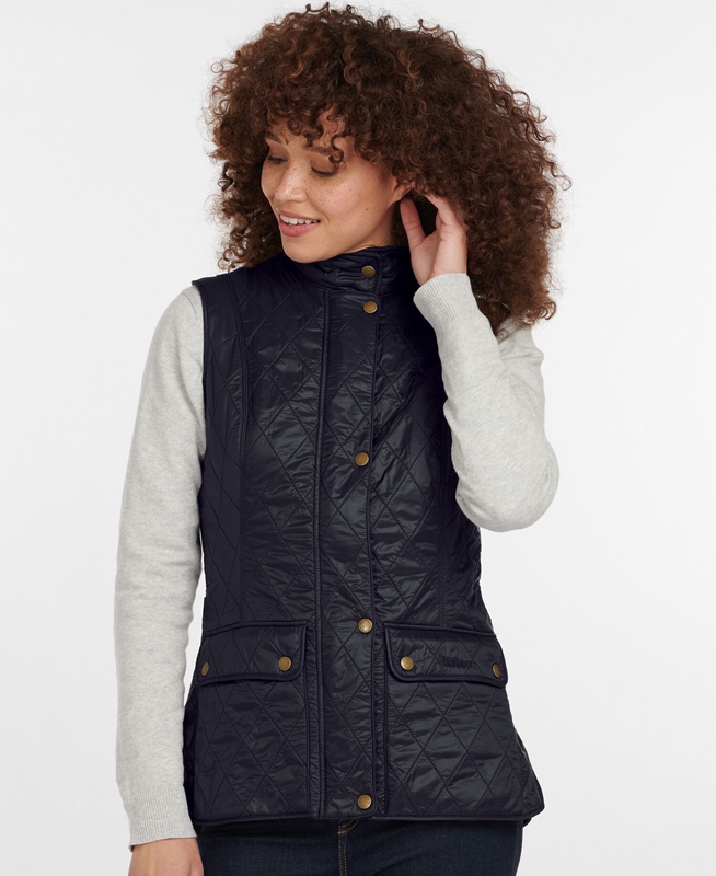 Black Women's Barbour Weste Wray Vest | LWIU-12867