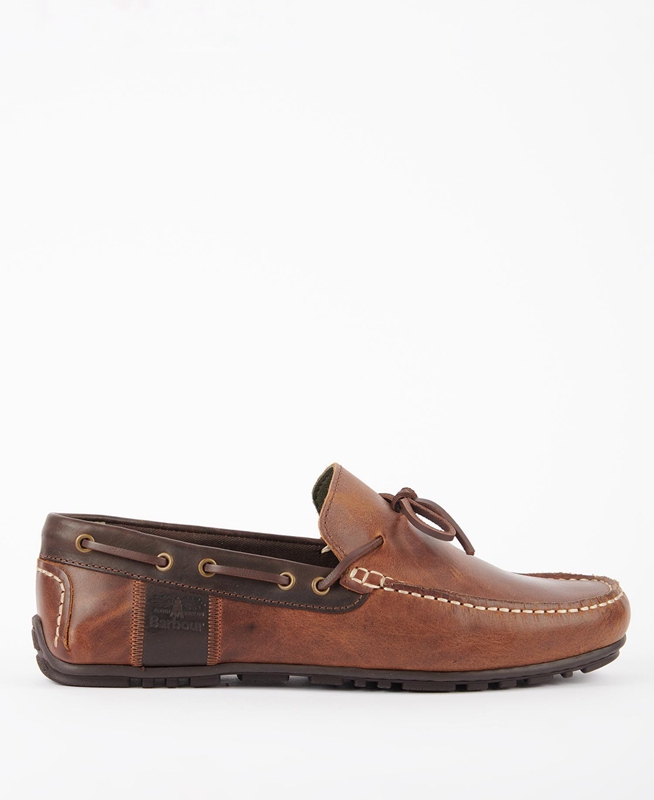 Brown Men's Barbour Clark Loafers | ABZW-16985