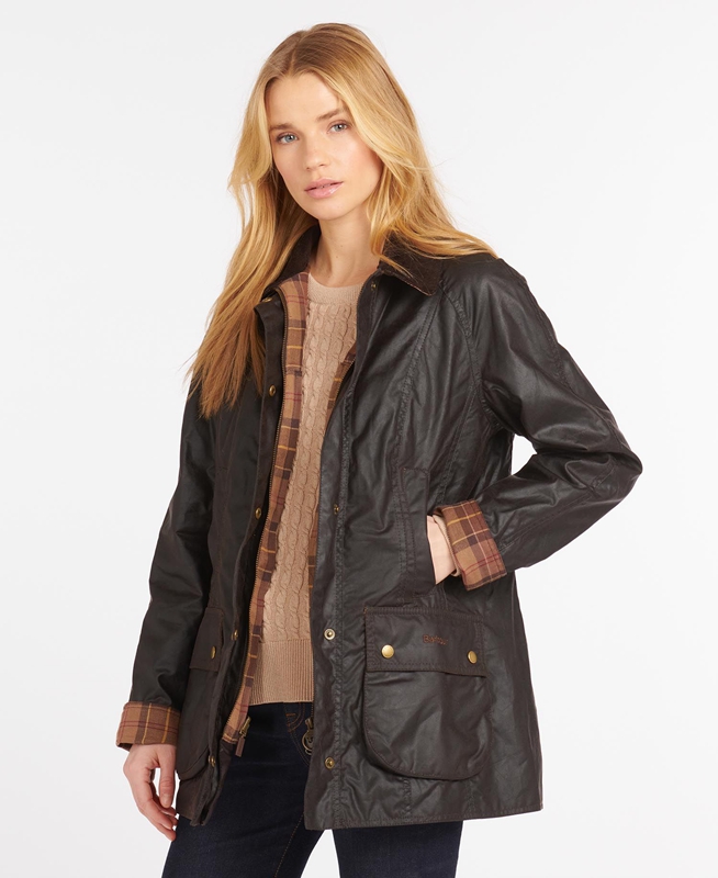 Brown Women's Barbour Beadnell® Waxed Jackets | CRBA-10893