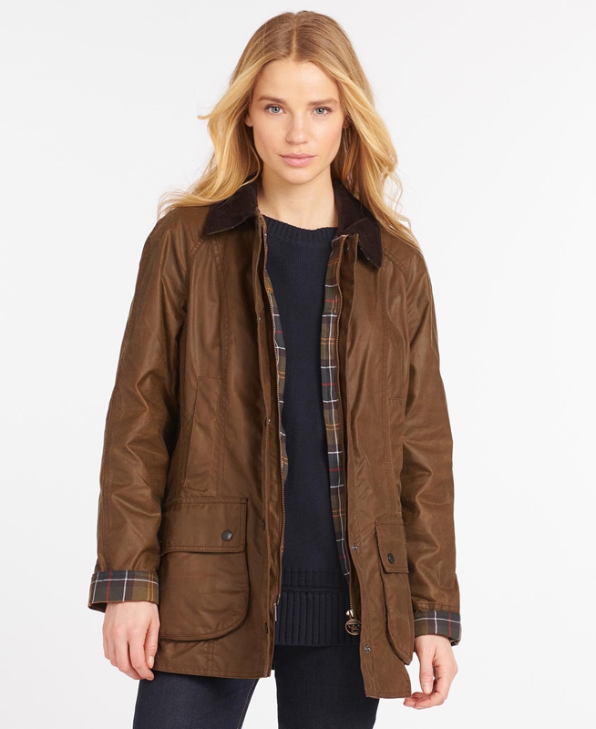 Brown Women's Barbour Beadnell® Waxed Jackets | IEFP-85206