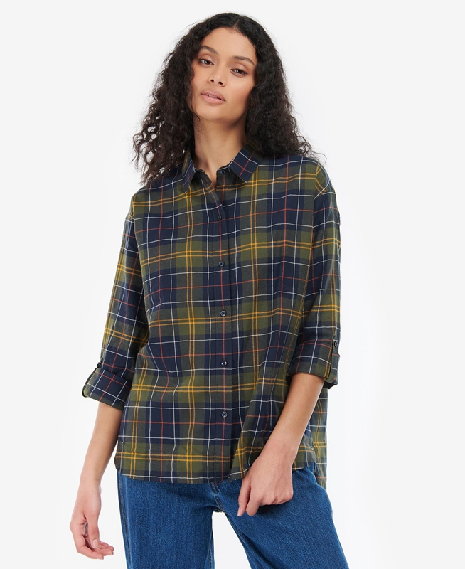 Multicolor Women's Barbour Elishaw Shirts | DEXI-74826