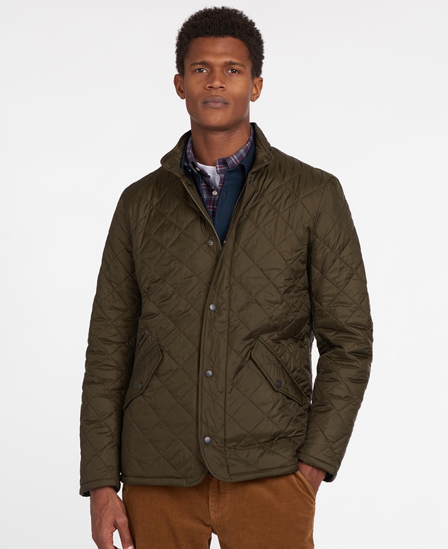 Olive Men's Barbour Flyweight Chelsea Quilted Jackets | EAYU-31764