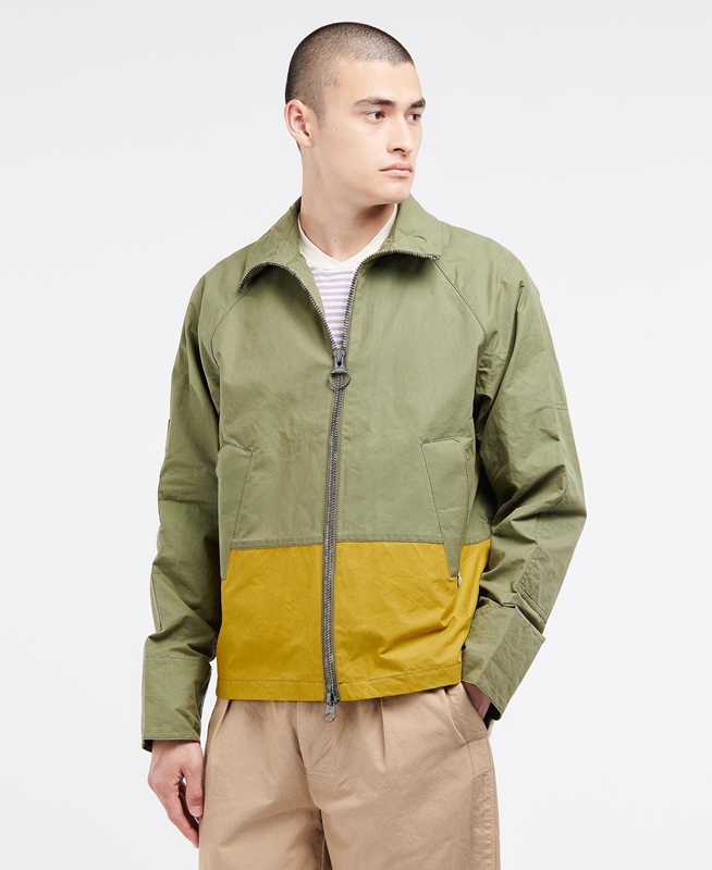 Olive Men's Barbour x Ally Capellino Hand Casual Jackets | YFPC-54162