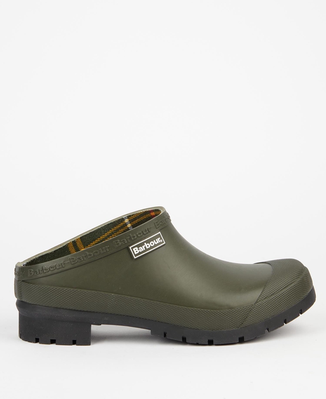 Olive Women's Barbour Quinn Clogs | CESD-43712