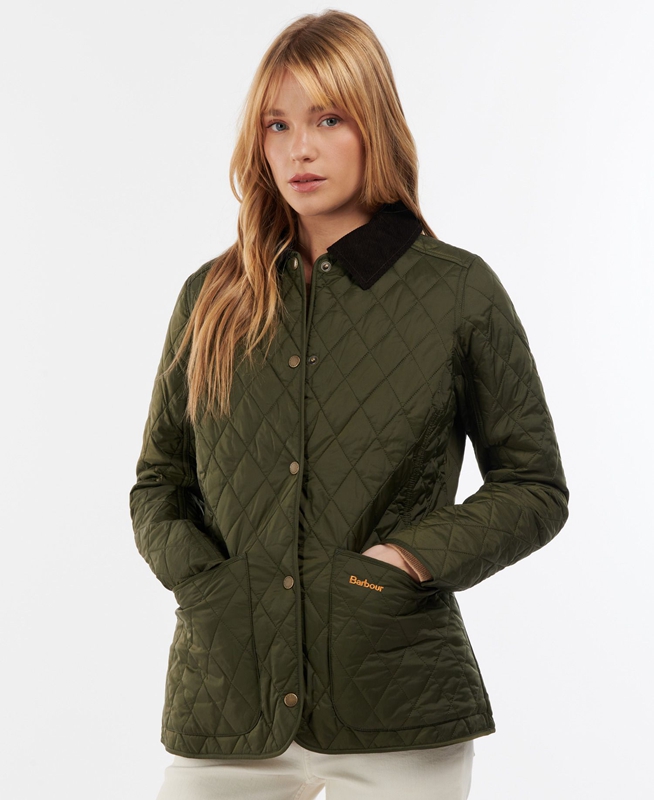 Olive Women's Barbour Steppjacke Annandale Quilted Jackets | ZPQI-63782