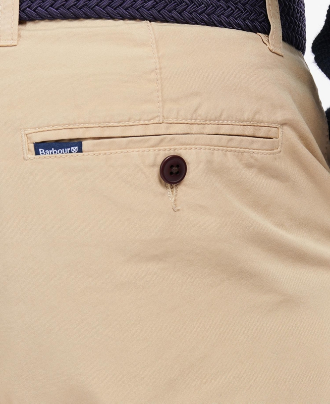 Beige Men's Barbour Glendale Short Pants | BXFR-59287