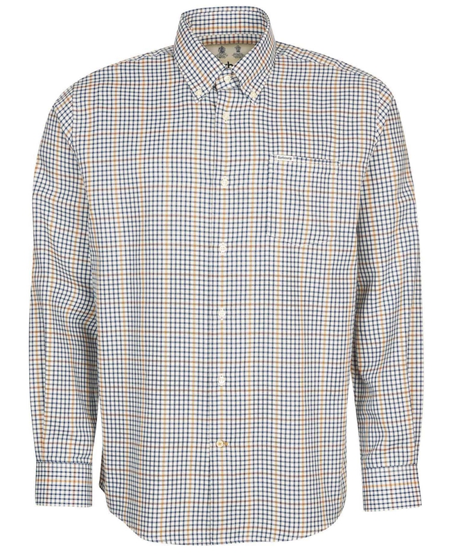 Beige Men's Barbour Hemd Henderson Thermo Weave Shirts | KCZJ-31986