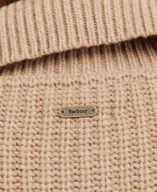 Beige Women's Barbour Stavia Knit Sweaters | LGTO-68730