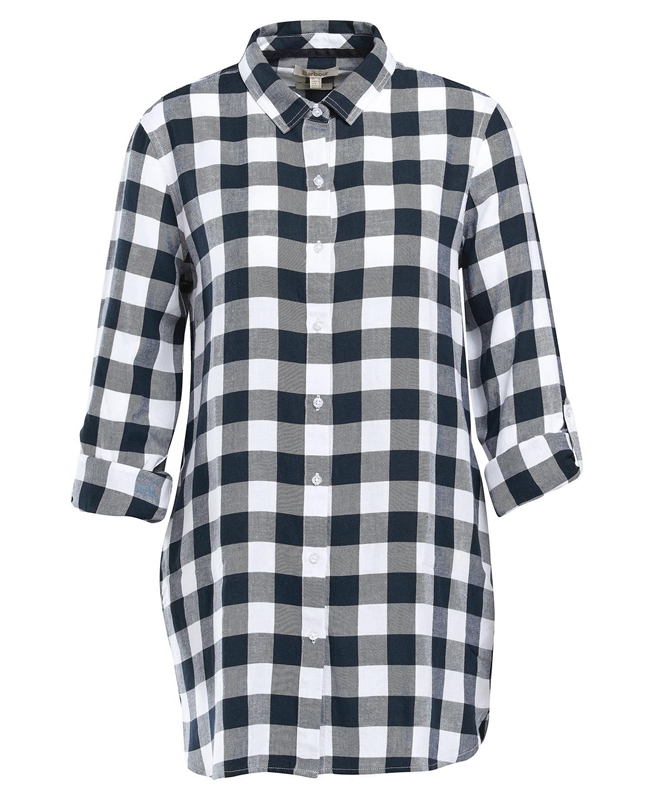 Black / Grey Women's Barbour Baymouth Shirts | VPDT-70642