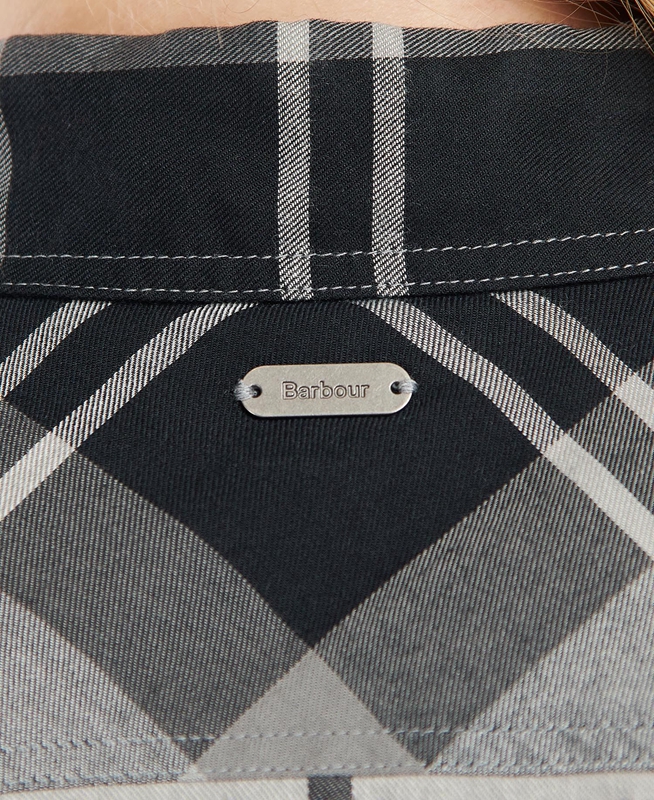 Black / Grey Women's Barbour Bredon Shirts | OXSU-56189