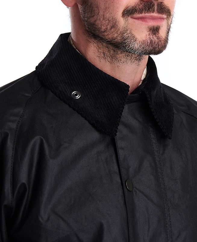 Black Men's Barbour Beaufort® Waxed Jackets | PZCL-63084