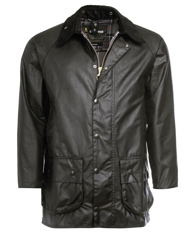 Black Men's Barbour Beaufort® Waxed Jackets | PZCL-63084