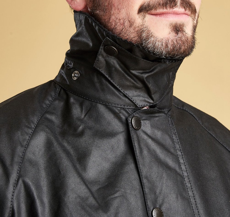 Black Men's Barbour Beaufort® Waxed Jackets | PZCL-63084