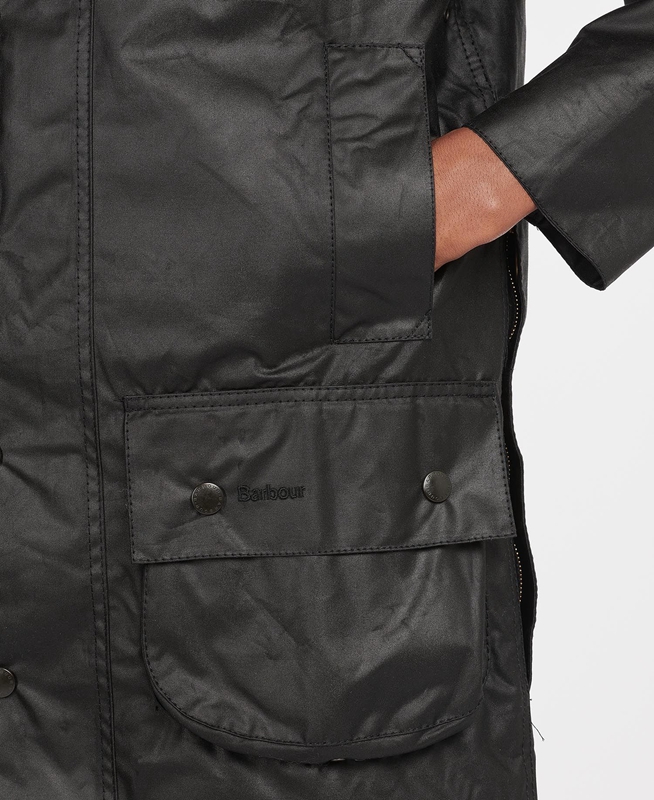 Black Men's Barbour Beaufort® Waxed Jackets | PZCL-63084