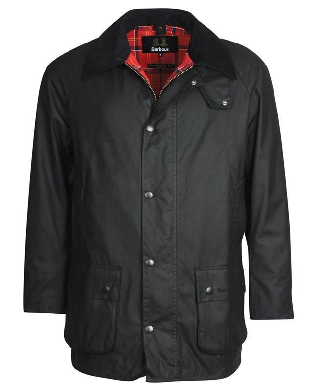 Black Men's Barbour Beausby Waxed Jackets | PTKR-59872