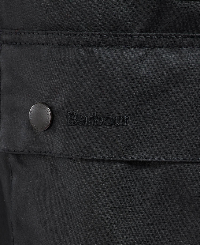 Black Men's Barbour Beausby Waxed Jackets | PTKR-59872