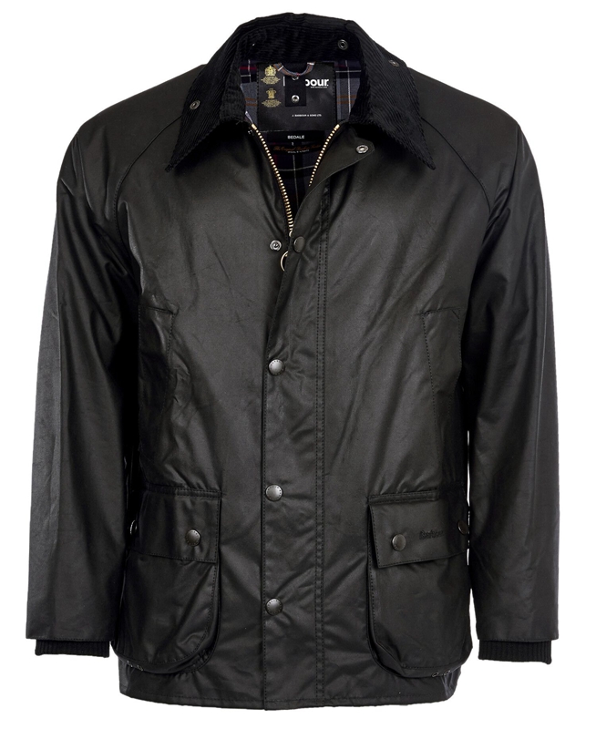 Black Men's Barbour Bedale® Waxed Jackets | EXHW-51460