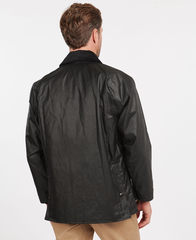 Black Men's Barbour Bedale® Waxed Jackets | EXHW-51460