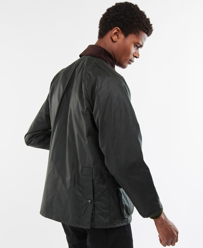 Black Men's Barbour Bedale® Waxed Jackets | UYRB-47023