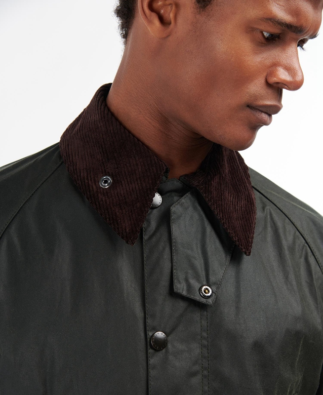 Black Men's Barbour Bedale® Waxed Jackets | UYRB-47023