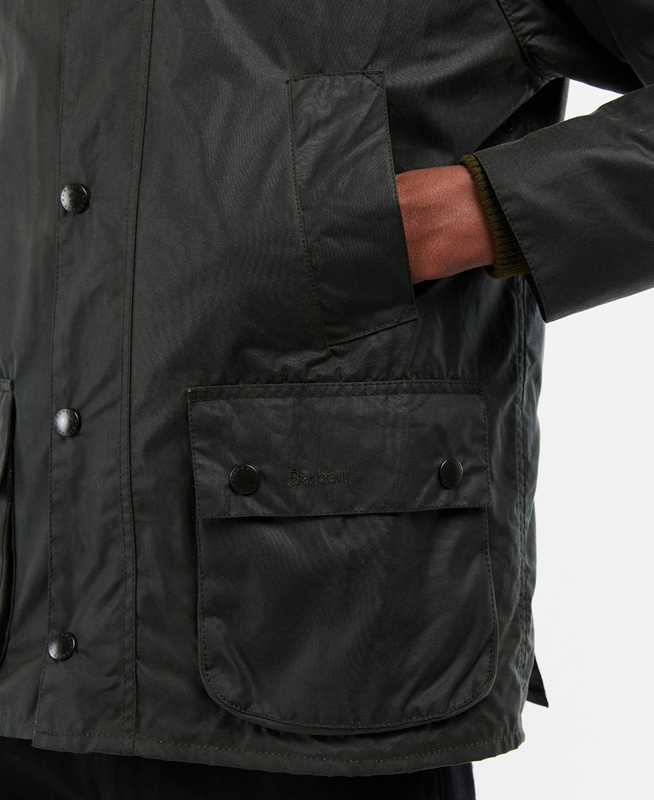 Black Men's Barbour Bedale® Waxed Jackets | UYRB-47023