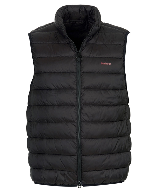 Black Men's Barbour Bretby Vest | FSXE-46025