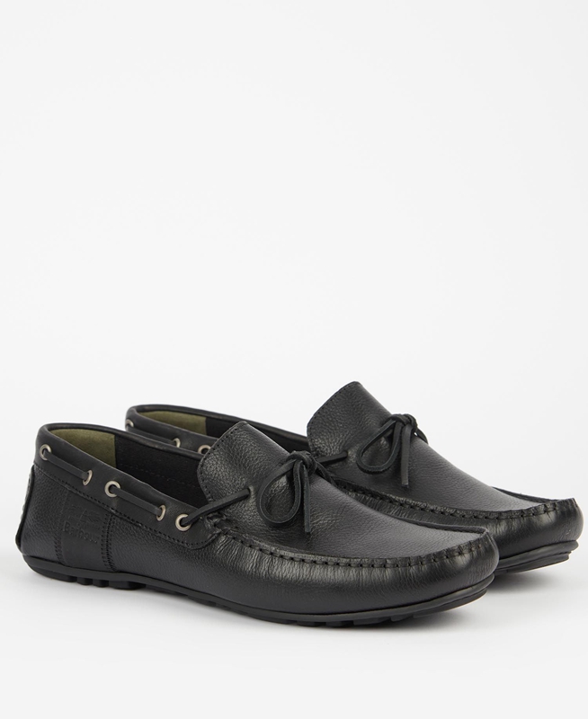 Black Men's Barbour Clark Loafers | SVPO-10278