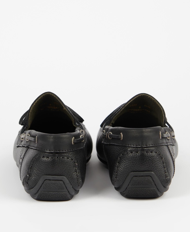 Black Men's Barbour Clark Loafers | SVPO-10278