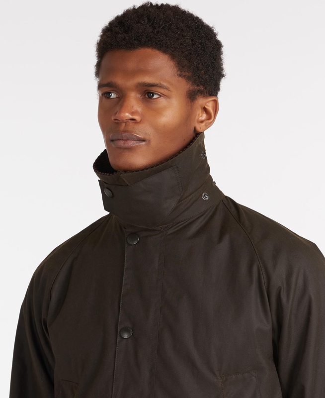 Black Men's Barbour Classic Bedale® Waxed Jackets | CNHT-39621