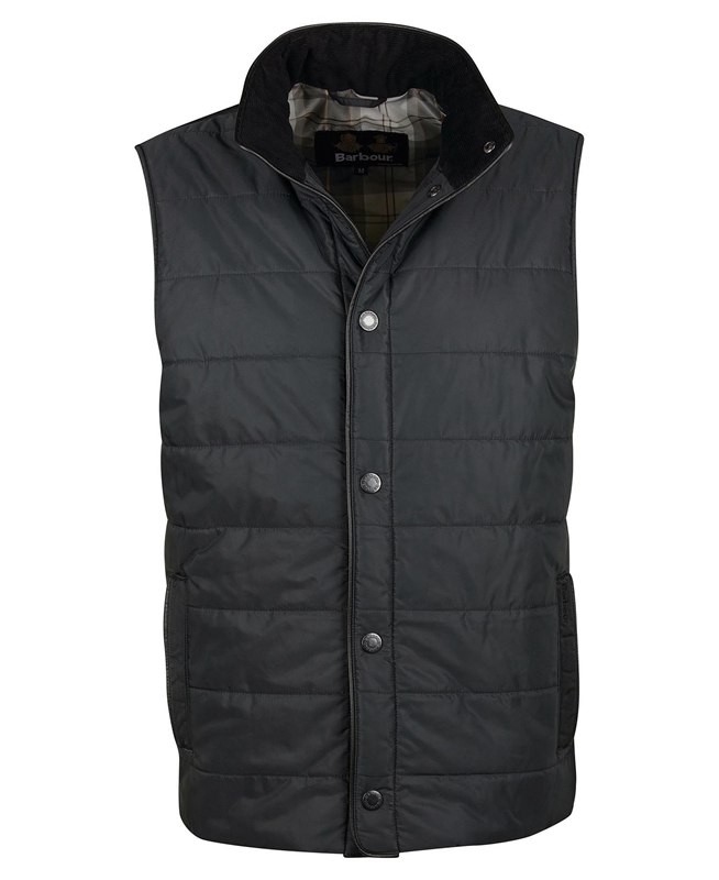 Black Men's Barbour Farnham Vest | OEGT-20861