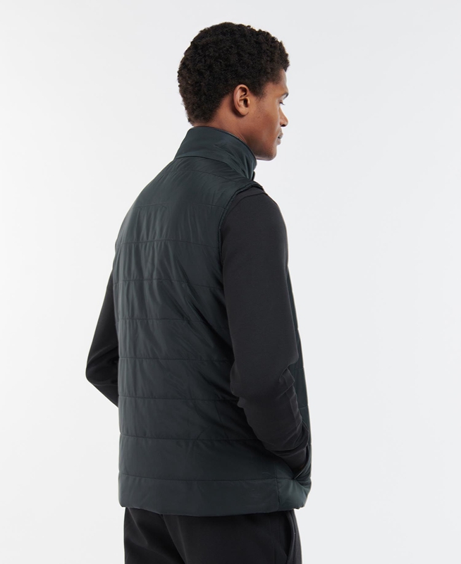 Black Men's Barbour Farnham Vest | OEGT-20861