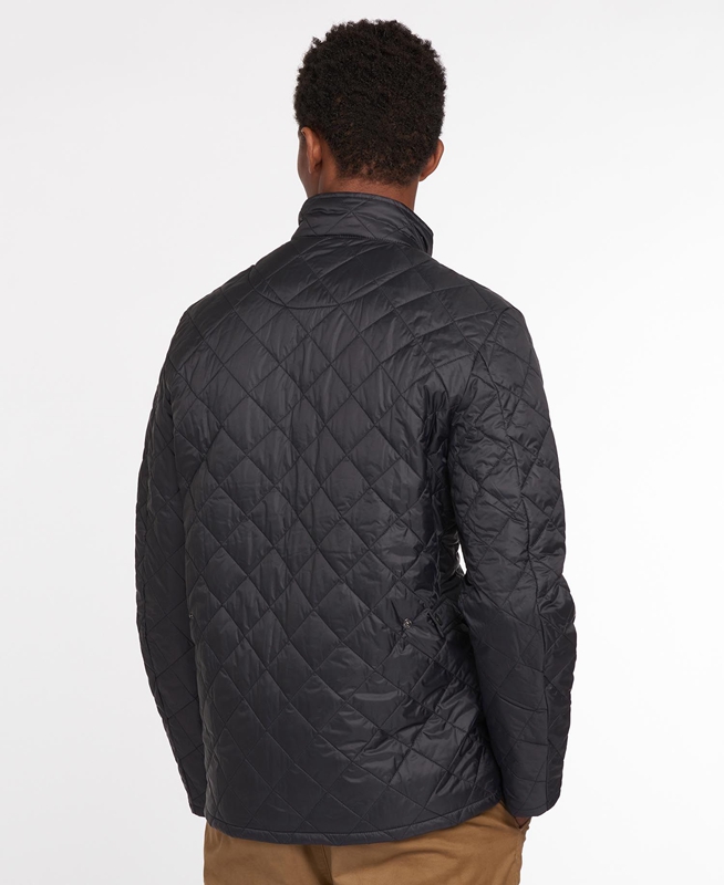 Black Men's Barbour Flyweight Chelsea Quilted Jackets | MQGP-13957