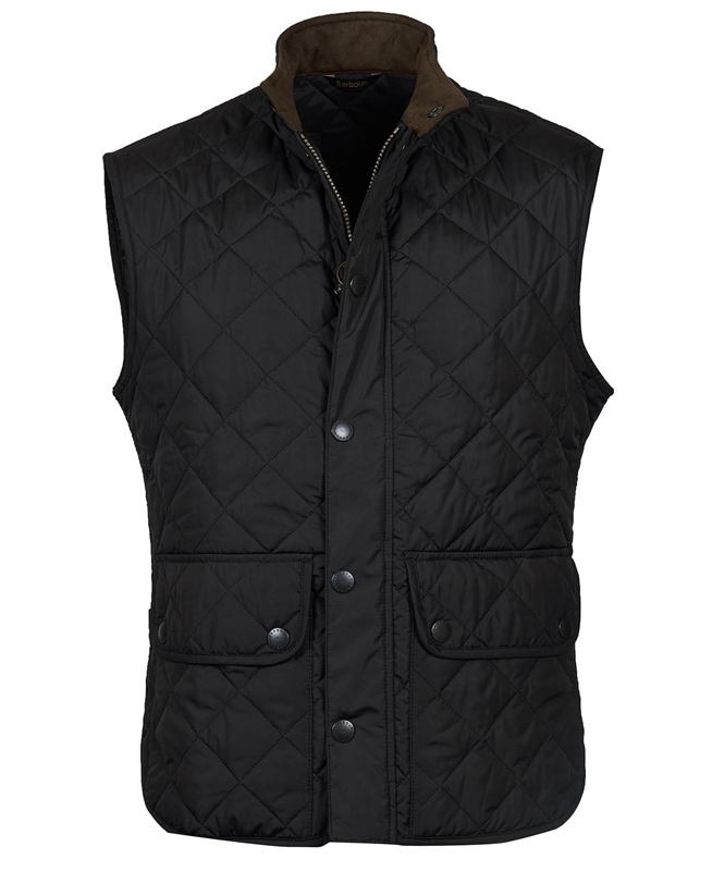 Black Men's Barbour Lowerdale Vest | CZTS-60147