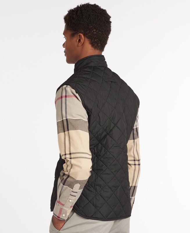 Black Men's Barbour Lowerdale Vest | CZTS-60147