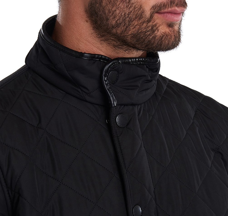 Black Men's Barbour Powell Quilted Jackets | KNXB-30712