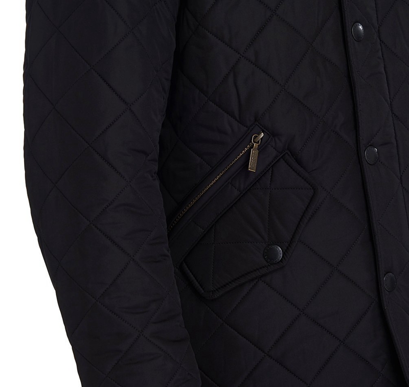 Black Men's Barbour Powell Quilted Jackets | KNXB-30712