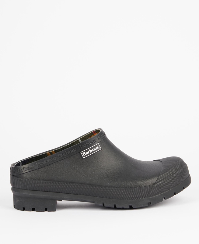 Black Men\'s Barbour Quinn Clogs | GYLA-40867