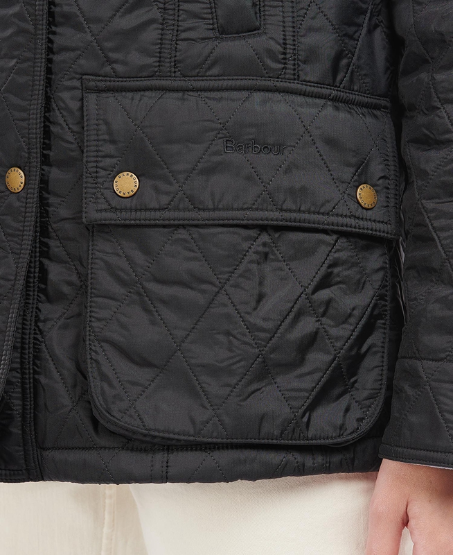 Black Women's Barbour Beadnell Polarquilt Quilted Jackets | ADBX-18596