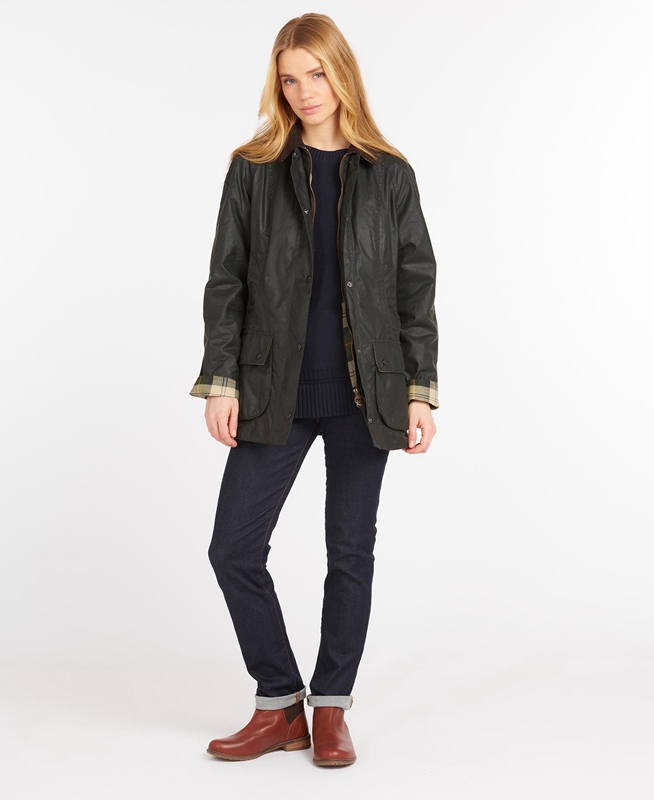 Black Women's Barbour Beadnell® Waxed Jackets | YNDP-70142