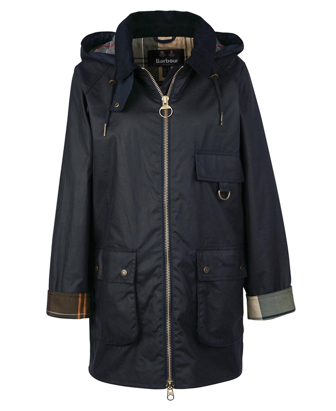 Black Women's Barbour Highclere Waxed Jackets | SEMX-83561