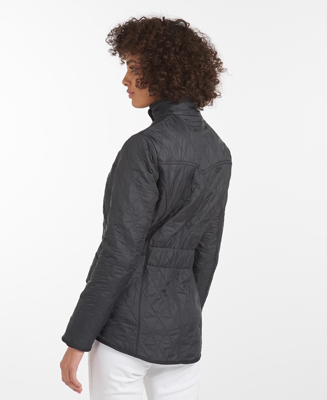 Black Women's Barbour Jacke Cavalry Polarquilt Quilted Jackets | HSRF-95281