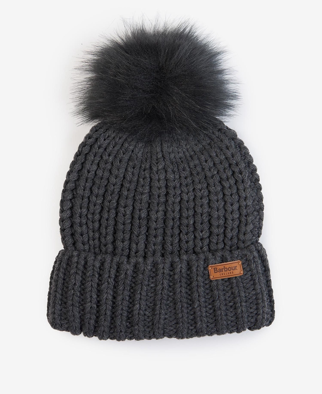 Black Women\'s Barbour Saltburn Beanie Hats | QSJF-78436