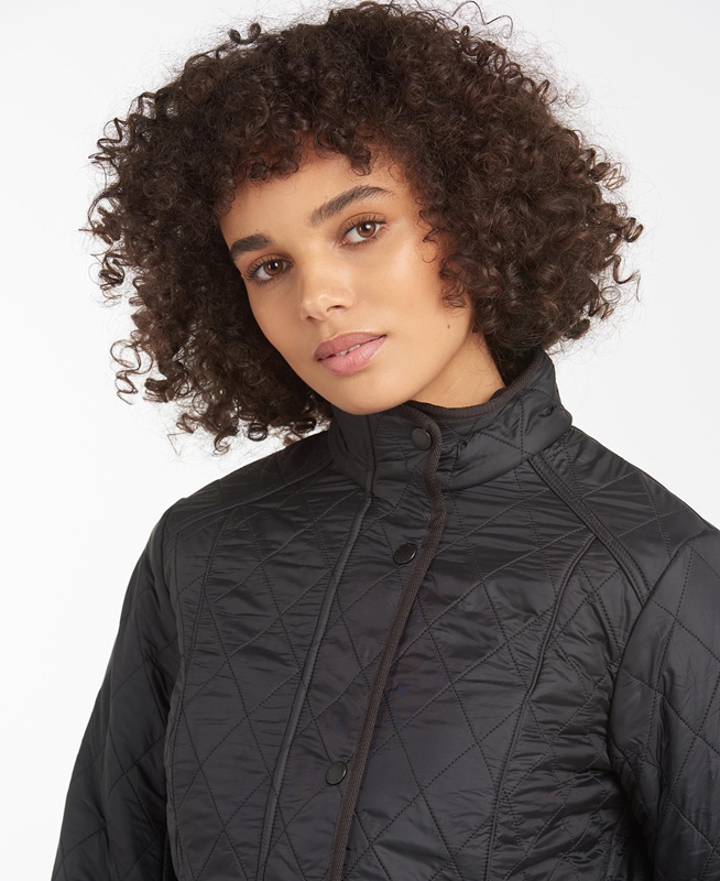 Black Women's Barbour Steppjacke Cavalry Polarquilt Quilted Jackets | ZEOU-13857