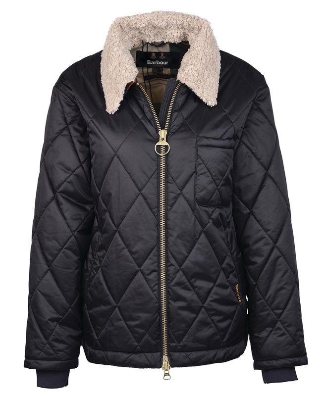 Black Women's Barbour Vaila Quilted Jackets | BSGL-46210