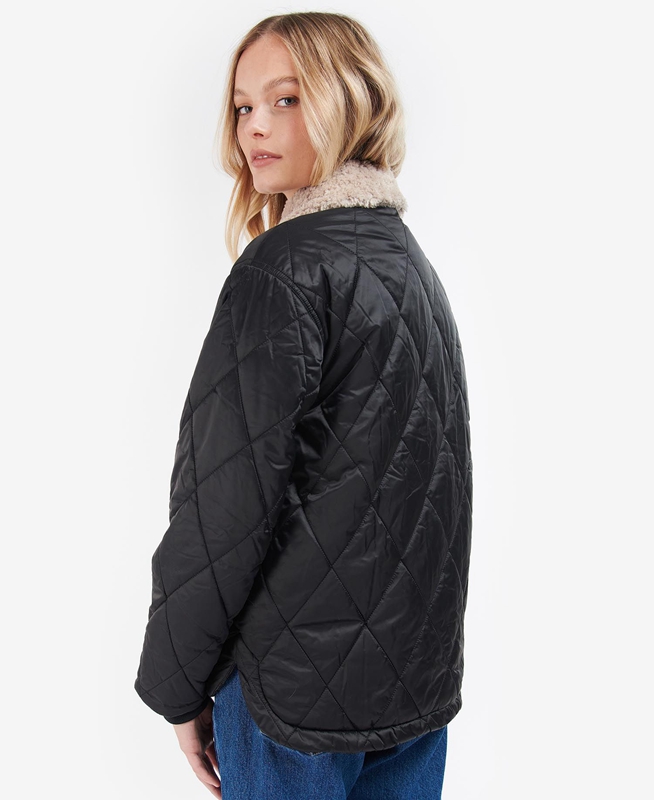 Black Women's Barbour Vaila Quilted Jackets | BSGL-46210