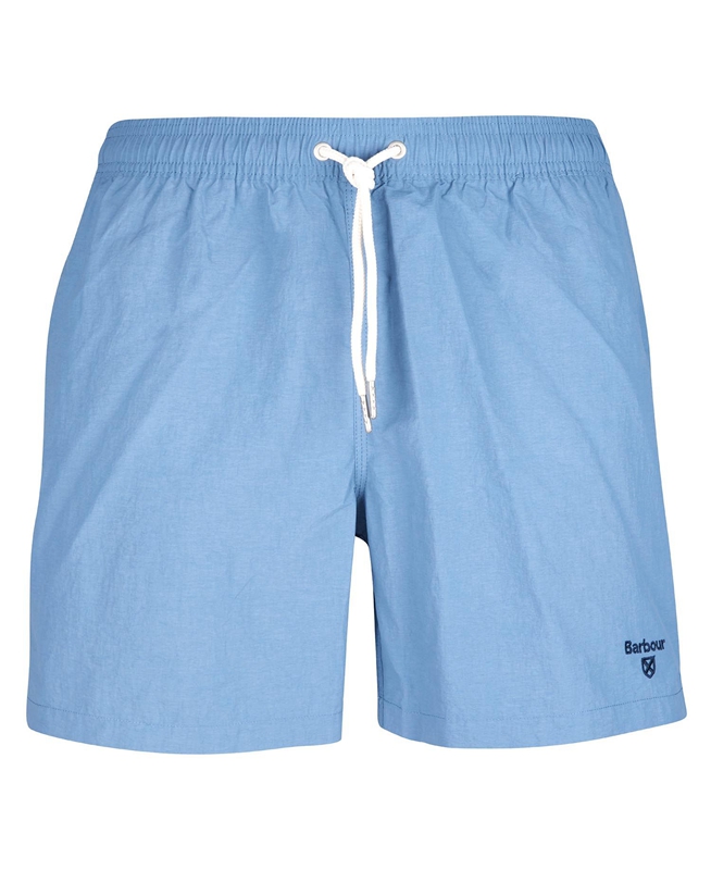 Blue Men's Barbour Essential Logo Swim Pants | JRGP-90678