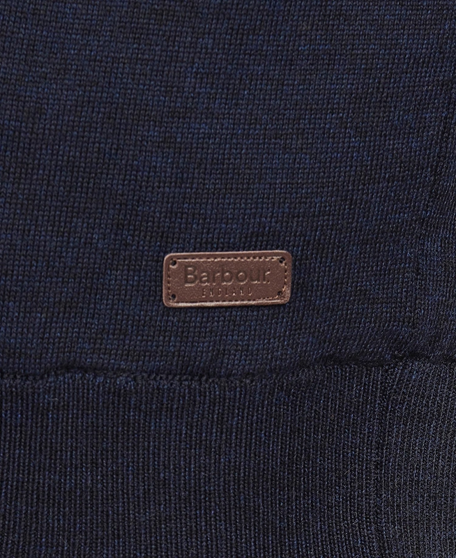 Blue Men's Barbour Gamlan Half Zip Sweaters | DFRC-06248